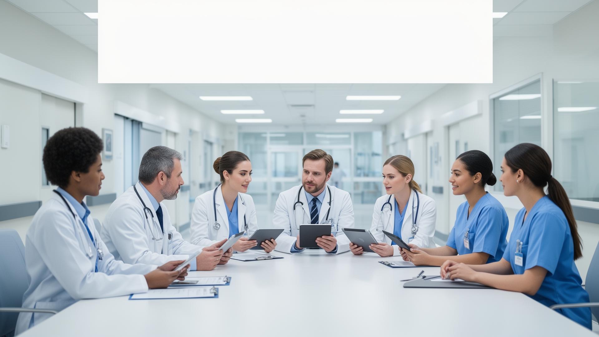 Healthcare professionals collaborating